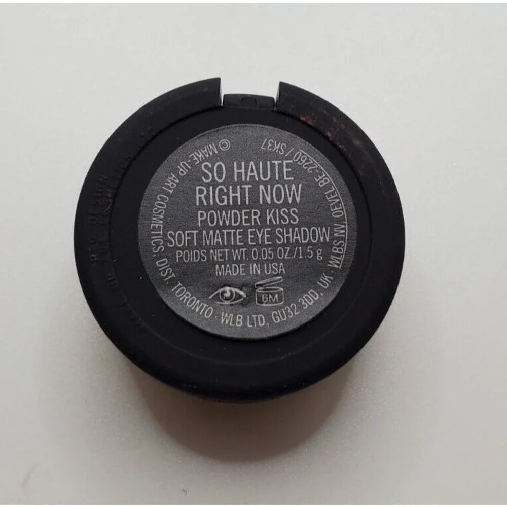MAC SO HAUTE RIGHT NOW Eye Shadow ~Powder Kiss Bright Blood Orange Matte~ New